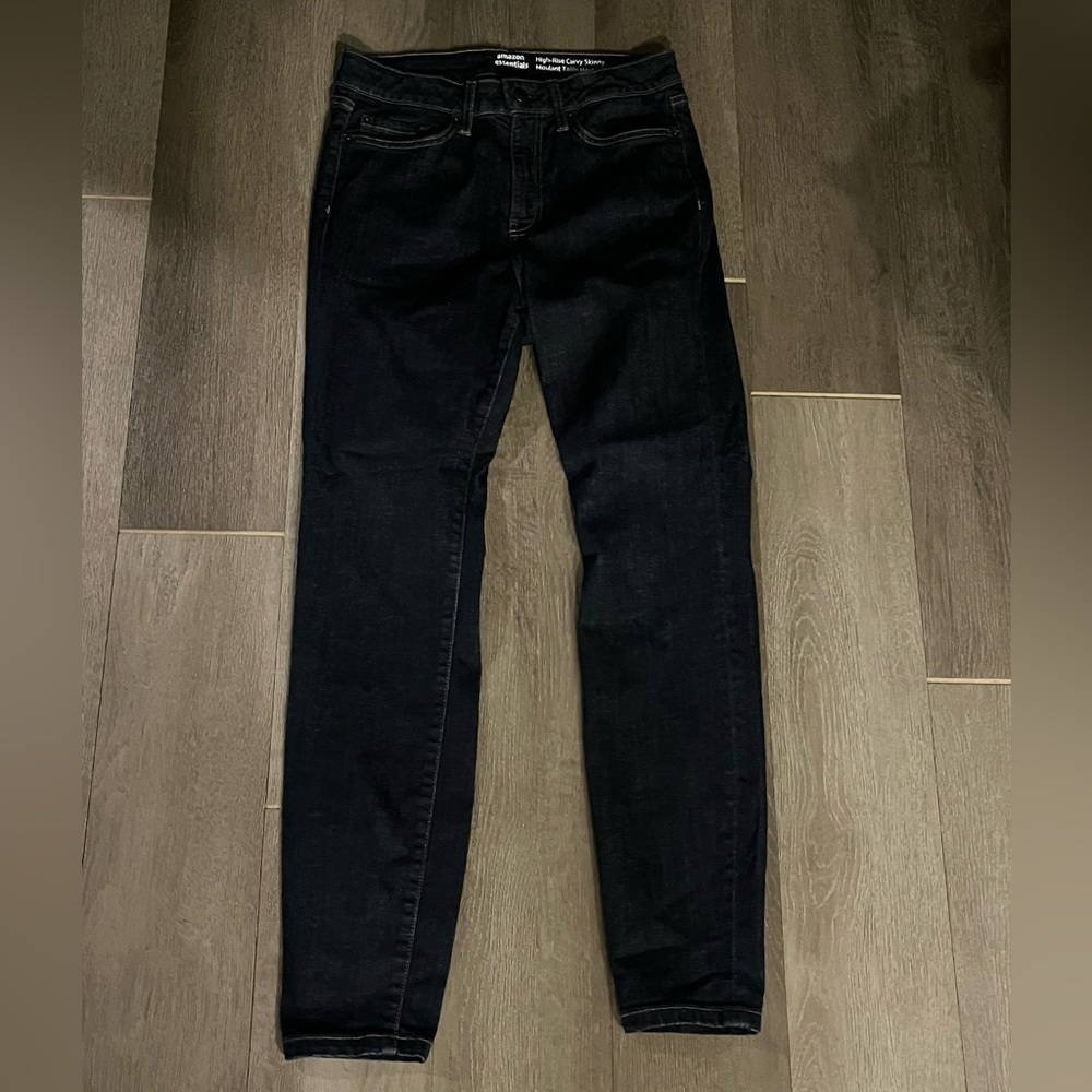 Amazon Essentials Dark Blue High-Rise Jeans